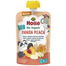 Holle Puré Bio Panda Peach +8m 100 gr