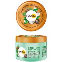 Lovea Máscara de Cabelo Hidratante Côco e Chá Verde 390 ml