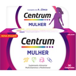 Suplemento Multivitamínico Centrum Mulher 90 comprimidos