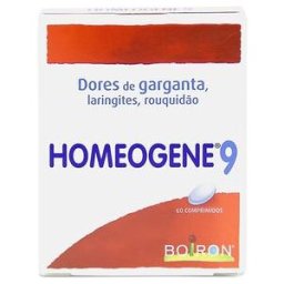 Homeogene 9 Comprimidos Dor de Garganta 60 comprimidos