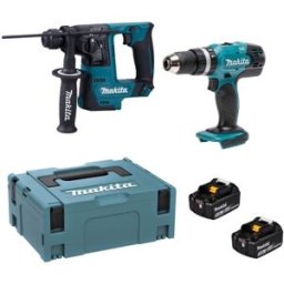 Kit Martelo DHR171Z + Berbequim DHP453RFE Makita MKDLX2025T