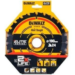 DeWalt Merchandiser RTS DT10304 x10 - Lâmina para Serra Circular Portátil ELITE 190mmX30mmX24T