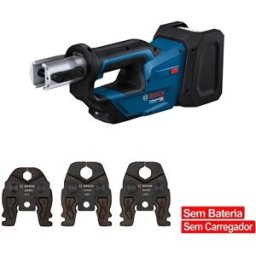 Bosch Professional Máquina Prensar Tubos sem Fio GPT 18V-19 com Kit 3 Mordentes M(15/22/28)+Mala L-BOXX 238