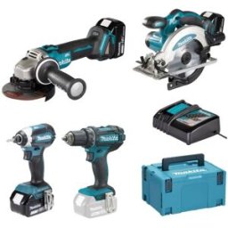 Kit 18V DSS610Z + DHP485Z + DTD153Z + DGA452Z Makita DSS610PRO1