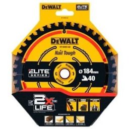 DeWalt Lâmina para Serra Circular Portátil ELITE 184mmx16mmx40T