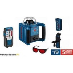 Nível Laser Giratório 300m Bosch GRL 300 HV + RC1 + WM4 + LR1