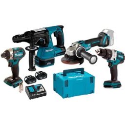 Kit DHP482Z + DHR243Z + DTD154Z + DGA504Z Makita DHP482PRO18