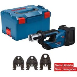 Bosch Professional Máquina Prensar Tubos sem Fio GPT 18V-19 com Kit 3 Mordentes TH(16/20/26)+Mala L-BOXX 238