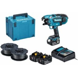 Kit Atadora de Ferro + 100 Rolos + 2x Baterias 18V Makita DTR180ZJPRO