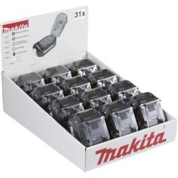 Kit com 12 Estojos de 31 Peças Forma Bateria Makita E-00022