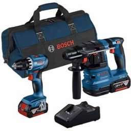 Kit De 2 Ferramentas 18V GSR 18V-45 + GBH 18V-22 + 2x4.0AH + GAL 18V-40 (C) Bosch Profissional 0615A50038
