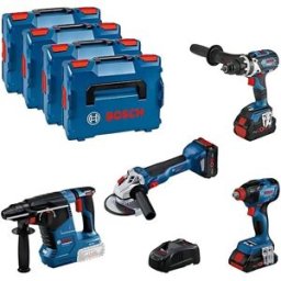 Kit 4 Ferramentas Professional 18V Bosch 0615990N32