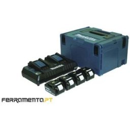 Kit de baterias 5,0 Ah BL1850Bx4 + DC18RD Makita 197626-8