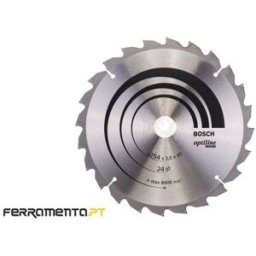 Discos de serra circular 254x30mm 24d Optiline Wood bosch 2608640434