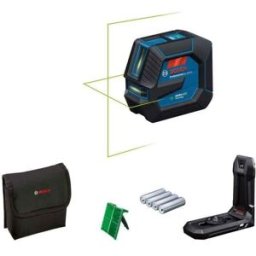 Bosch Professional Nível Laser de Linhas GLL 20-22 G com Suporte Universal LB 10, Painel Alvo para Laser,Adaptador Pilha Alcalina, 4 Pilhas 1,5 V LR6