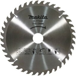 Makita Disco Serra Circular 216 x 2,2 x 30 mm 40D para Madeira D-77344