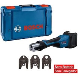 Bosch Professional Máquina Prensar Tubos sem Fio GPT 18V-32 com Kit 3 Mordentes U(16/20/25)+Mala L-BOXX 238