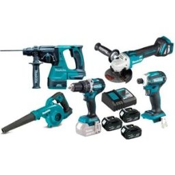 Kit Combo 5 Máquinas a Bateria 18V Para LSF Makita DLXLSF1