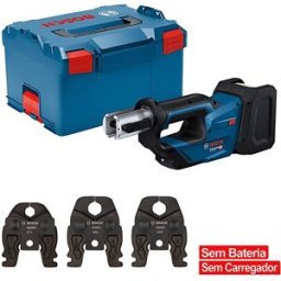 Bosch Professional Máquina Prensar Tubos sem Fio GPT 18V-19 com Kit 3 Mordentes SV(15/22/28)+Mala L-BOXX 238