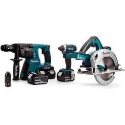 Kit Combo 18V DHR264Z + DTD152Z + DHS710Z Makita DLX3049PTJ