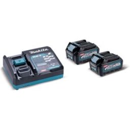 Kit Fonte Alimentação 40Vmax 2.5Ah Baterias e Carregador Makita 191J39-5
