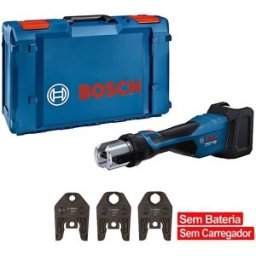 Bosch Professional Máquina Prensar Tubos sem Fio GPT 18V-32 com Kit 3 Mordentes M(15/22/28)+Mala L-BOXX 238