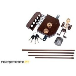 Ferexcel Fechadura de Alta Segurança c/ 2 Trancas Esquerda GLK 9072 E