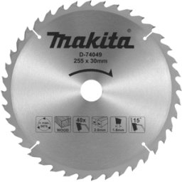 Disco para Madeira 255x302mm/40D Makita D-74049