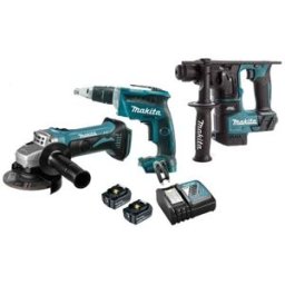 Kit Combo de Pladur 3 Máquinas 18V Makita DLX3555PT