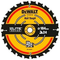 DeWalt Merchandiser RTS DT10302 x10 - Lâmina para Serra Circular Portátil ELITE 184mmX16mmX24T