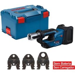 Bosch Professional Máquina Prensar Tubos sem Fio GPT 18V-19 com Kit 3 Mordentes U(16/20/25)+Mala L-BOXX 238