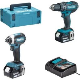 Berbequim DHP482Z + Aparafusadora de Impacto Makita DHP482PRO9