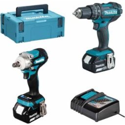 Berbequim DHP482Z + Chave de Impacto DTW300Z Makita DHP482PRO10