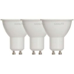 Lâmpadas LED GU10 345LM 3000K 2+1 Xanlite PACK21RCX345GIW