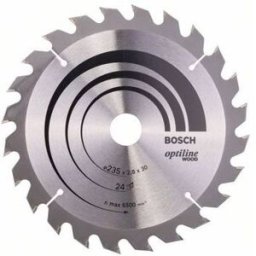Disco de Serra Circular Madeira Óptica 235mm 24D Bosch 2608640725