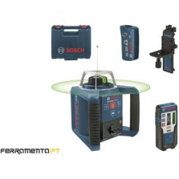 Nível Laser Giratório 300m Verde Bosch GRL 300 HVG + RC1 + WM4 + LR 1G