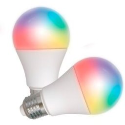 Kit 2 Lâmpadas LED inteligente WiFi LED E27 Energeeks EG-BWA608WP2001