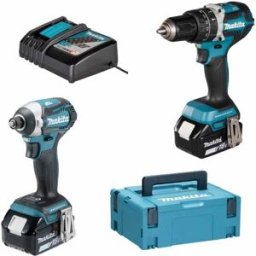 Berbequim DHP484 + Aparafusadora de Impacto DTD154Z Makita DHP484PRO5