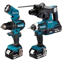 Kit Combo 4 Máquinas a Bateria 18V Makita DLX4138T01