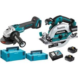 Serra Circular DHS680Z + Rebarbadora DGA504Z Makita DHP486PRO1