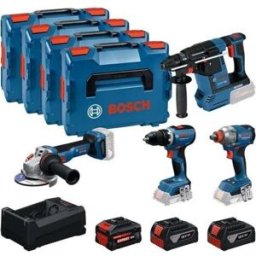 Kit Ferramentas 18V GSR+GWS+GBH+GDX com 4 peças em L-BOXX 136/102 Bosch 0615A500BJ