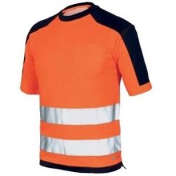 T-Shirt Bicolor Laranja / Azul Industrial Starter 08186047