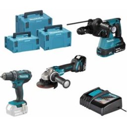 Kit Combo 18V DHR243Z + DHP482Z + DGA504Z Makita DHR243PRO4