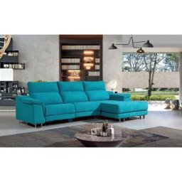 Sofá Chaise Longue BASILEIA Sofás Material/Cor Tecido: Tecido Queens Cor Light Grey