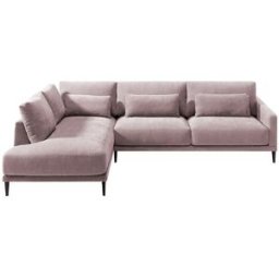 Sofá Chaise Longue VIVIANNE Sofás Material/Cor Tecido: Tecido Queens Cor Green