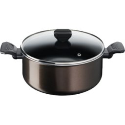 TACHO TEFAL EASY COOK & CLEAN 24CM + TAMPA VIDRO - B5544602