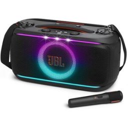 Coluna JBL PartyBox On-The-Go 2 + Microfone - Preto