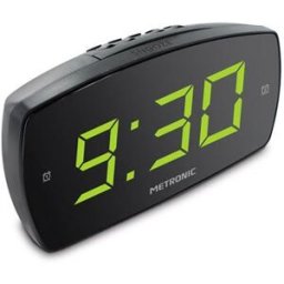 Metronic Relógio Despertador XL2 477006 Duplo Display Grande