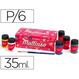 LAPAJARITA Tinta Latex La Pajarita, 35 ml - 6 Cores Sortidas