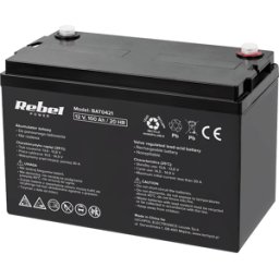 Bateria de Gel 12V 100Ah (333 x 173 x 222 mm) - REBEL
